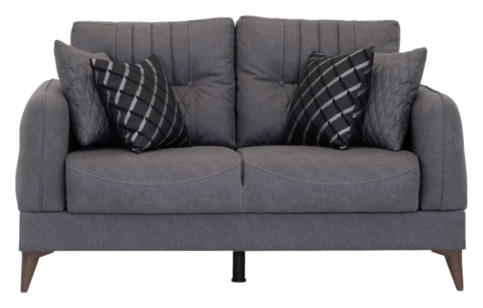 Sofa 3-2-1 Mislina blaugrau Microfaser