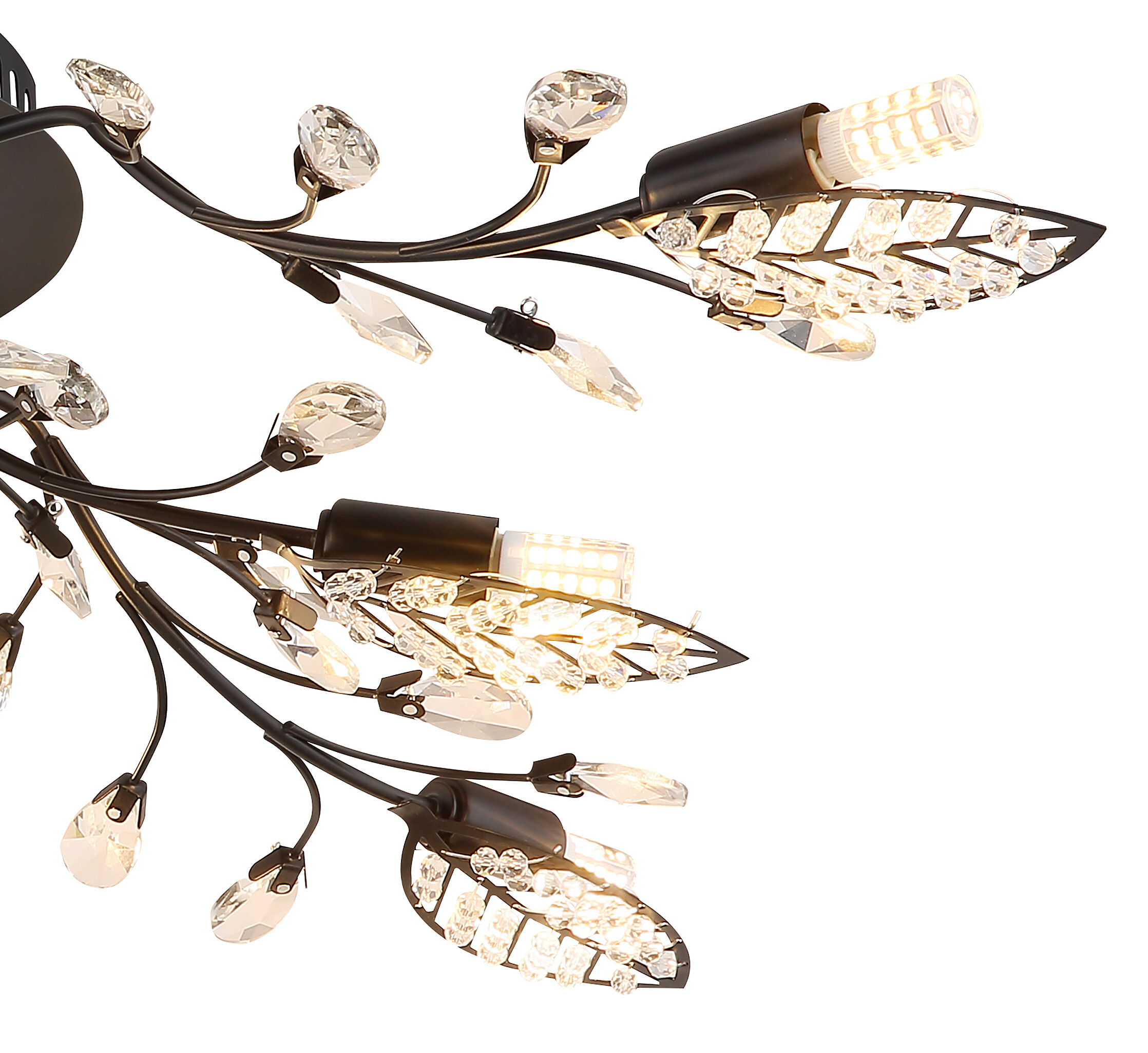 GLOBO Deckenventilator schwarz Metall B/H/L: ca. 65x20x65 cm