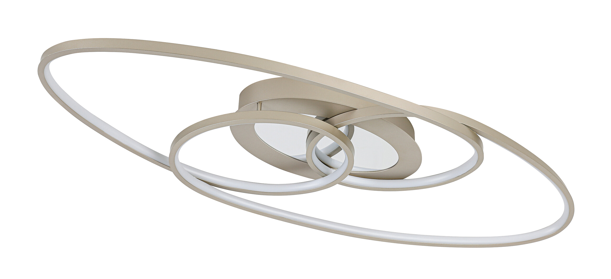 Nolo LED-Deckenleuchte Flow champagner Metall B/H/L: ca. 30x7,5x85 cm