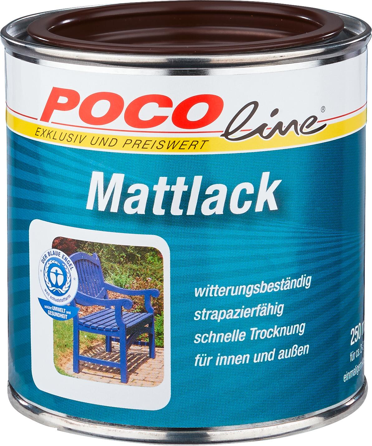 POCOline Acyl Buntlack schokobraun seidenmatt ca. 0,25 l