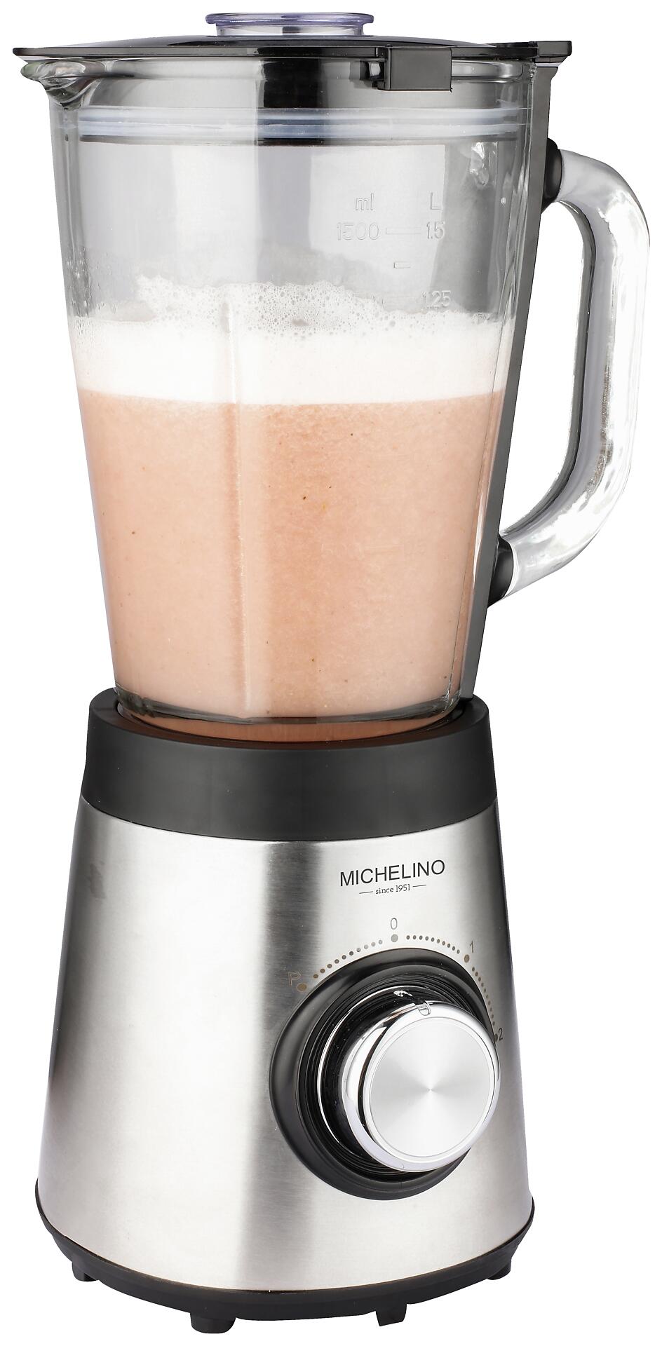 MICHELINO Stabmixer 74251 stahlfarbig schwarz klar Edelstahl Kunststoff Glas B/H/T: ca. 21x37x17 cm MICHELINO Stabmixer 74251 stahlfarbig schwarz klar Edelstahl Kunststoff Glas B/H/T: ca. 21x37x17 cm