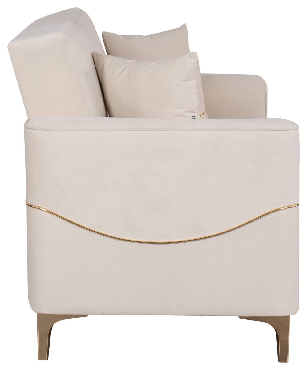 Sofa 3-2-1 Salda beige Microfaser