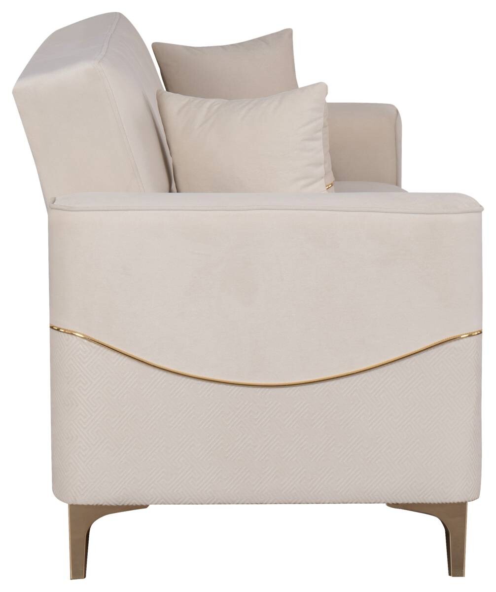 Sofa 3-2-1 Salda beige Microfaser