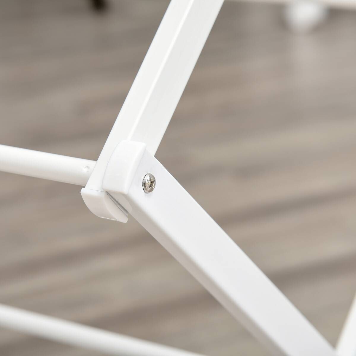 HOMCOM Wäscheständer weiß Kunststoff B/H/L: ca. 35x74x144 cm