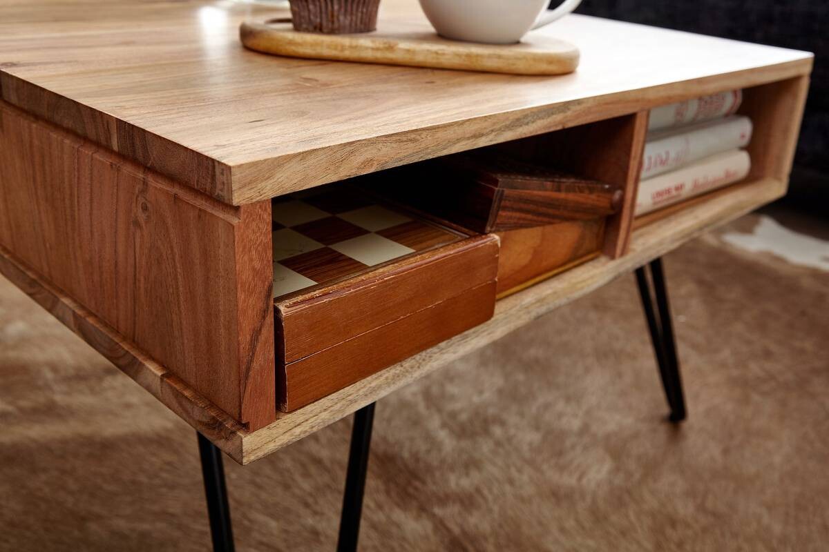 Wohnling Couchtisch braun B/H/T: ca. 60x40x60 cm