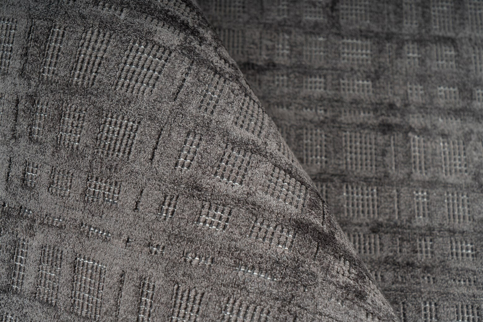 Padiro Kurzflorteppich Karma 125 anthrazit B/H/L: ca. 120x0,8x170 cm