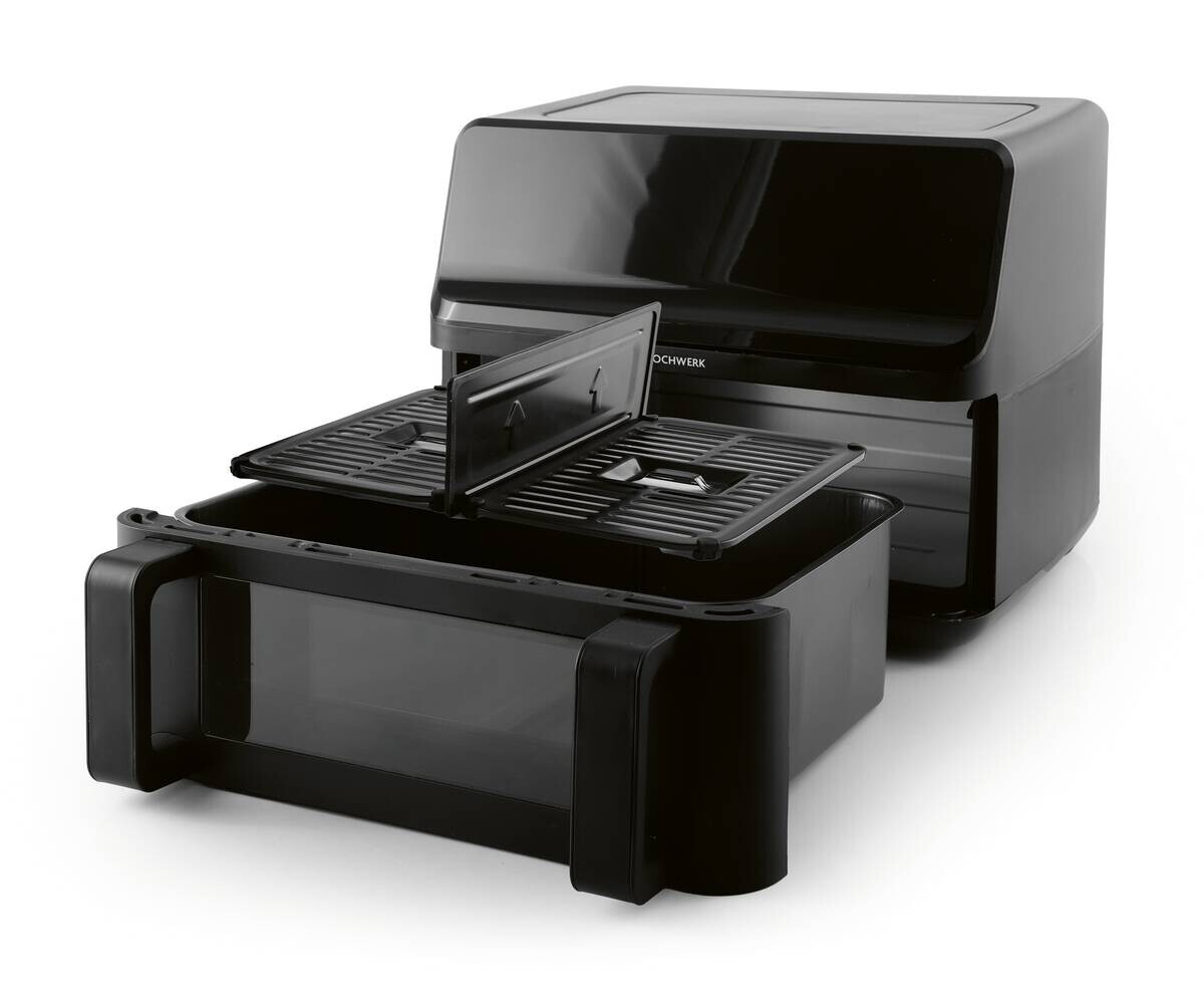 Rachs KOCHWERK Heißluftfritteuse 14349 schwarz Kunststoff B/H/L: ca. 37,5x38x30 cm ca. 9 l