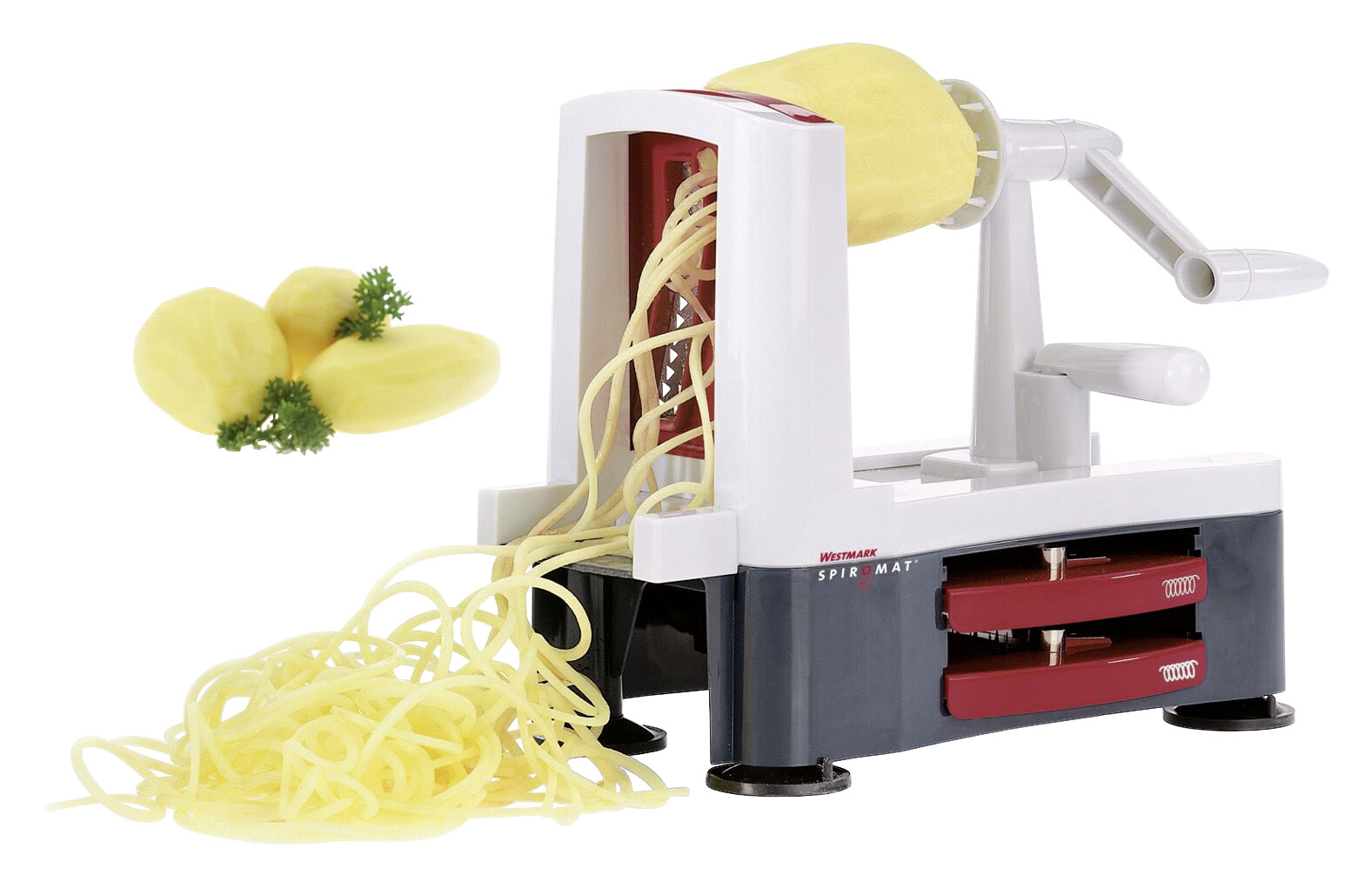 Westmark Gemüseschneider Spiromat weiß Kunststoff