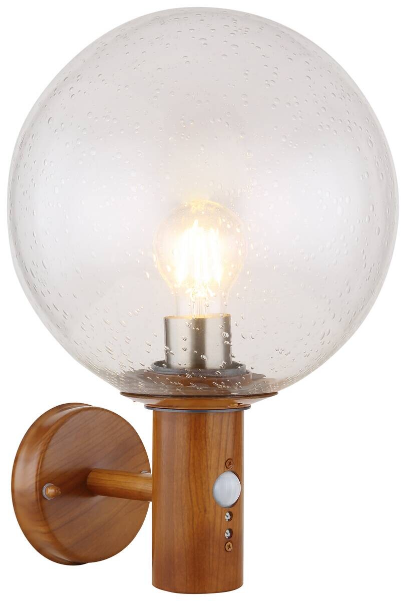 Außenleuchte OSSY 31860WS braun klar B/H/D: ca. 25x37x25 cm