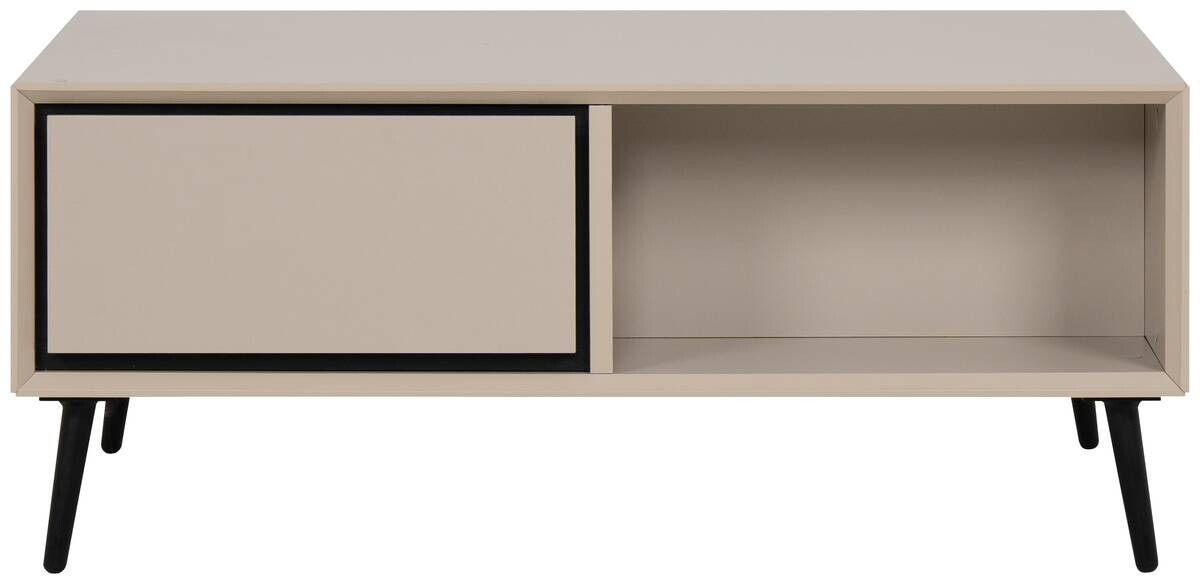 Couchtisch Arona sand schwarz B/H/T: ca. 94x40x55 cm