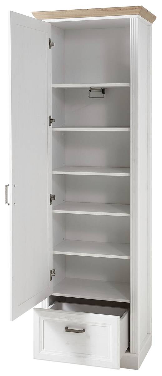 Garderobenschrank Jasmin Pinie Nachbildung Eiche Artisan Nachbildung B/H/T: ca. 65x204x41 cm