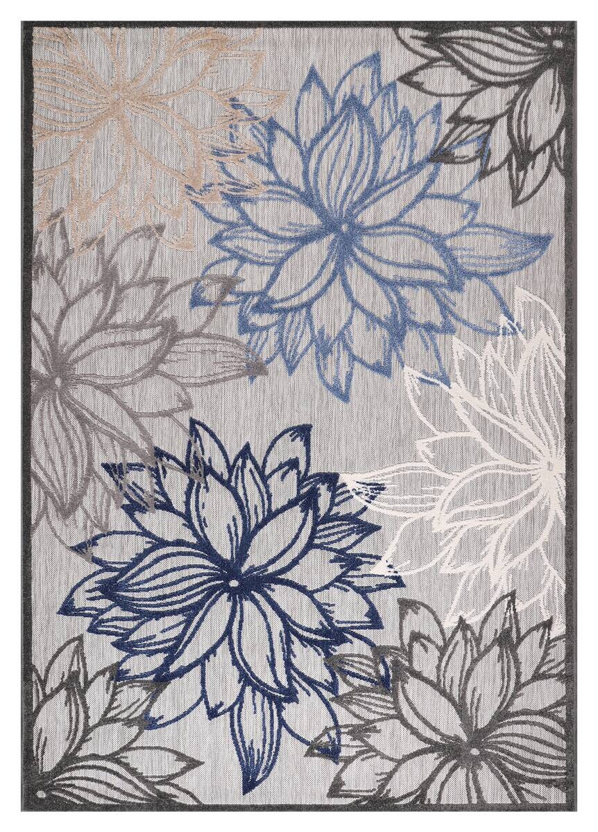 Sanat Outdoorteppich FLORAL grau B/L: ca. 120x170 cm Sanat Outdoorteppich FLORAL grau B/L: ca. 120x170 cm