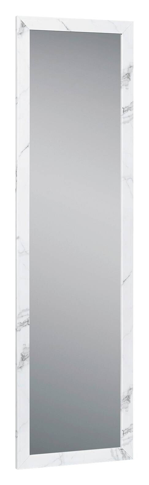 Türhängespiegel Babsy weiß Marmor B/H/T: ca. 37x127x2 cm