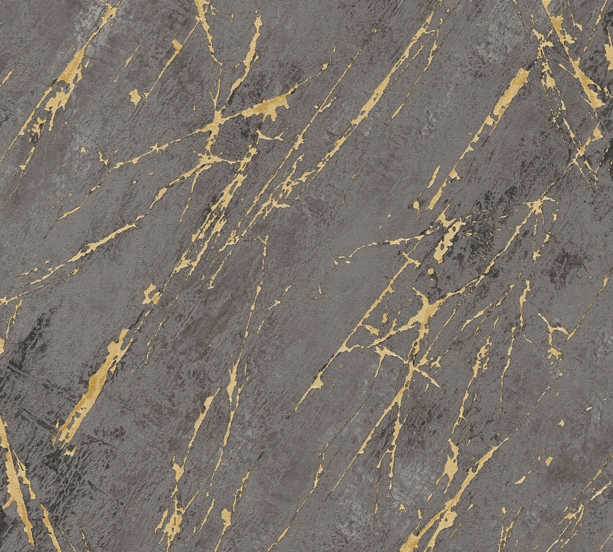 A.S.Creation Vliestapete schwarz anthrazit gold B/H/D: ca. 53x1005x8,2 cm