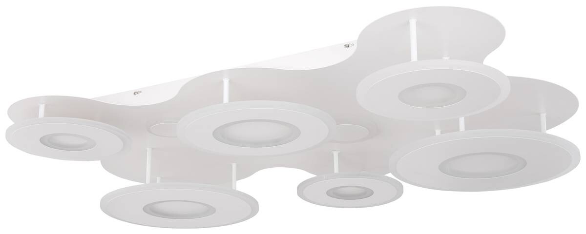 GLOBO Deckenleuchte weiß Acryl Metall B/H/T: ca. 80x15x107 cm 1 Brennstellen