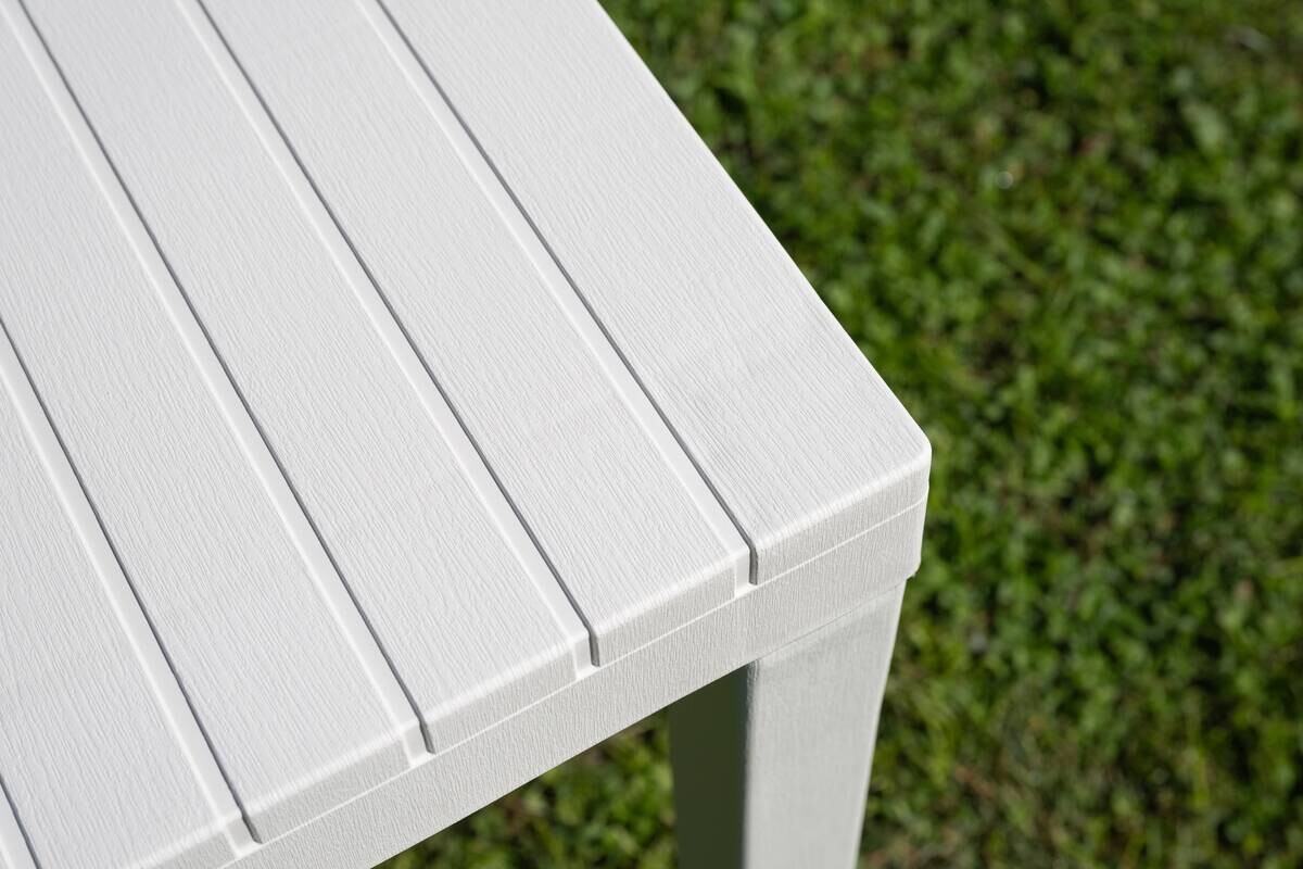 ProGarden Gartentisch Indo weiß Kunststoff B/H/L: ca. 90x72x220 cm