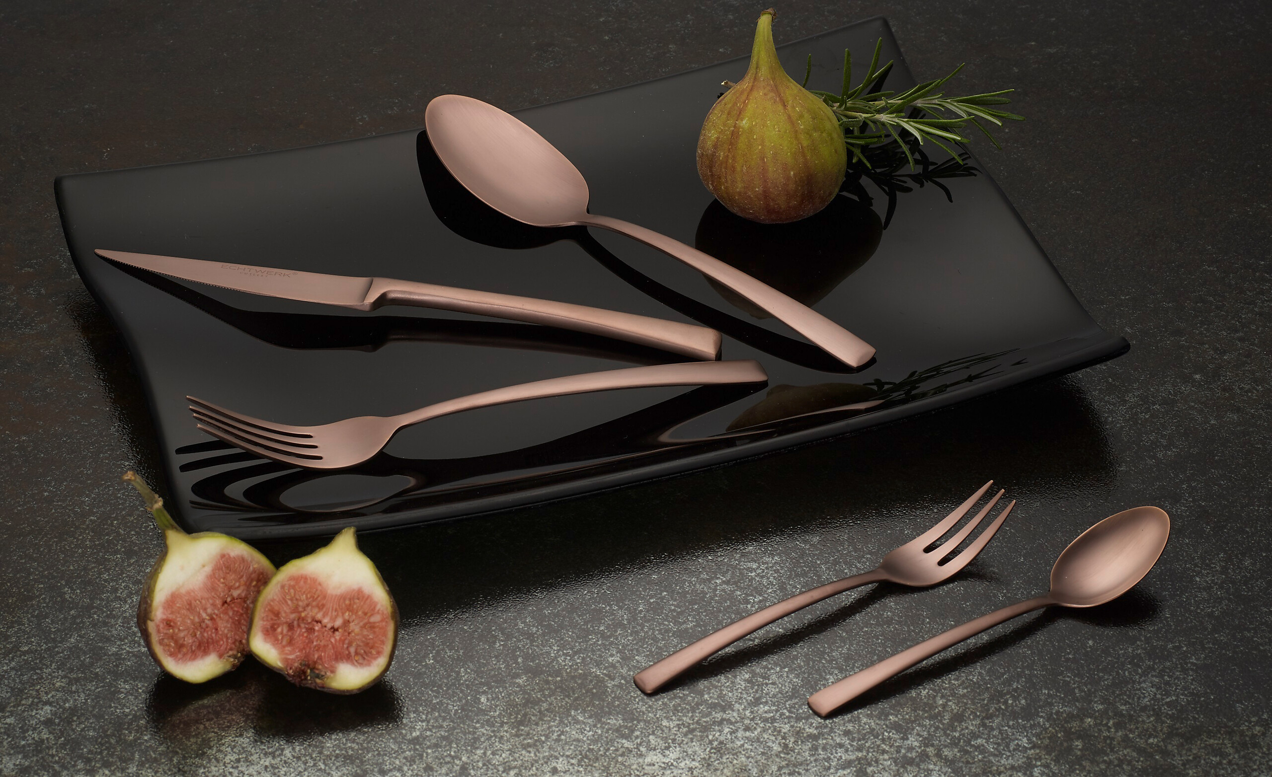 ECHTWERK Besteckset Avelino bronze Edelstahl 30 tlg.