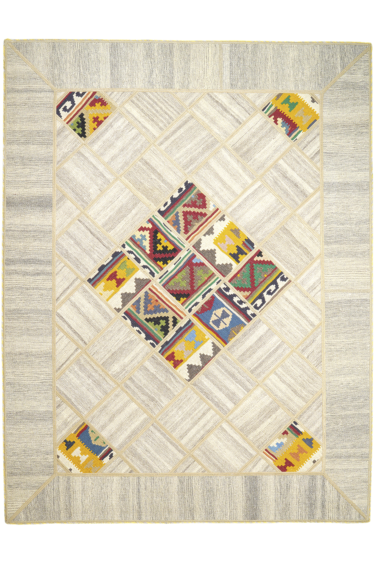 PersaTepp Teppich Kelim Tekkehdouz beige B/H/L: ca. 150x1x200 cm