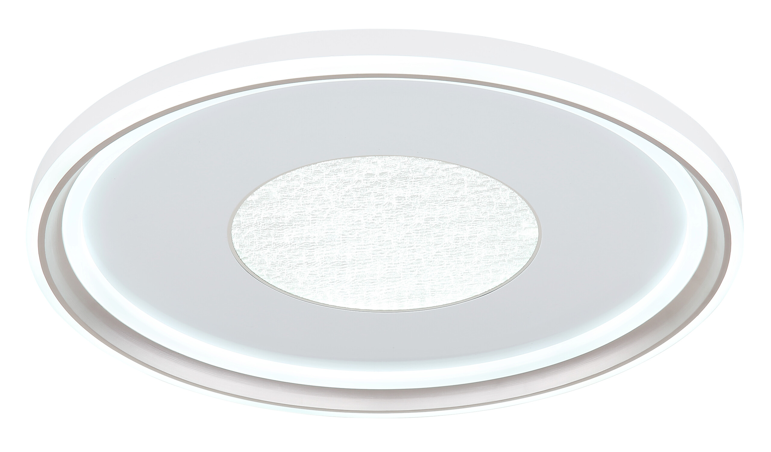 GLOBO Deckenleuchte Opal champagner weiß Metall Kunststoff Acryl H/D: ca. 6,5x59 cm 1 Brennstellen