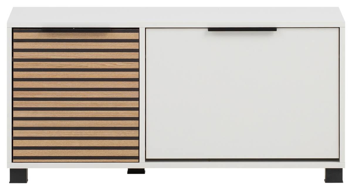 Schuhbank Loft weiß matt B/H/T: ca. 98,4x47,2x33,05 cm