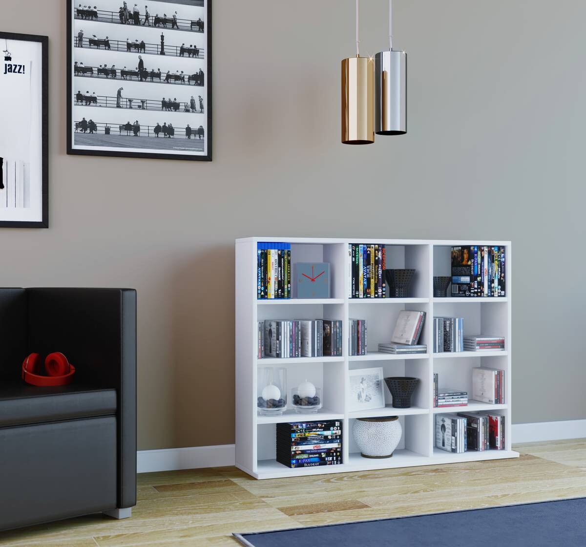 Regal Megosa Mini weiß Holzwerkstoff B/H/T: ca. 102x83x23 cm