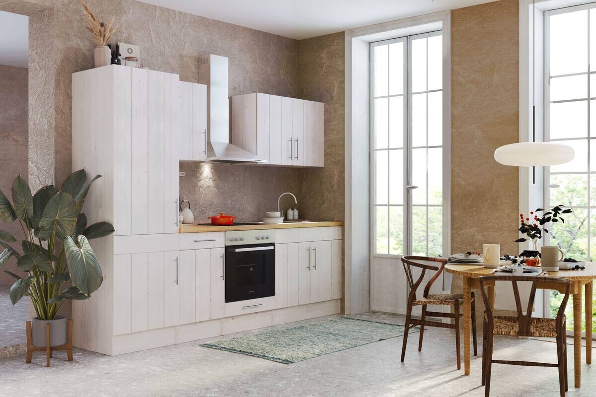 Respekta Küchenblock Premium weiß matt B/H/T: ca. 270x211x60 cm