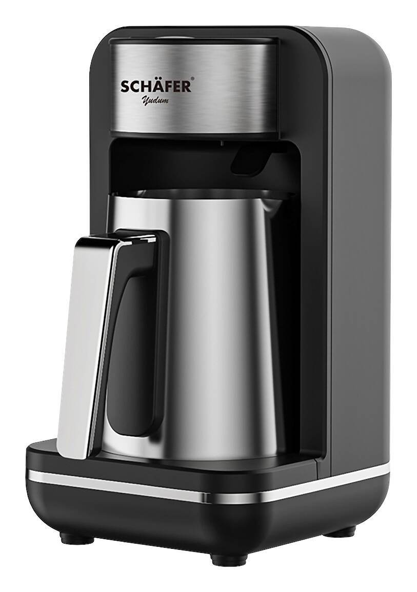 SCHÄFER Mokkamaschine schwarz Edelstahl Kunststoff B/H/L: ca. 16x26x28 cm