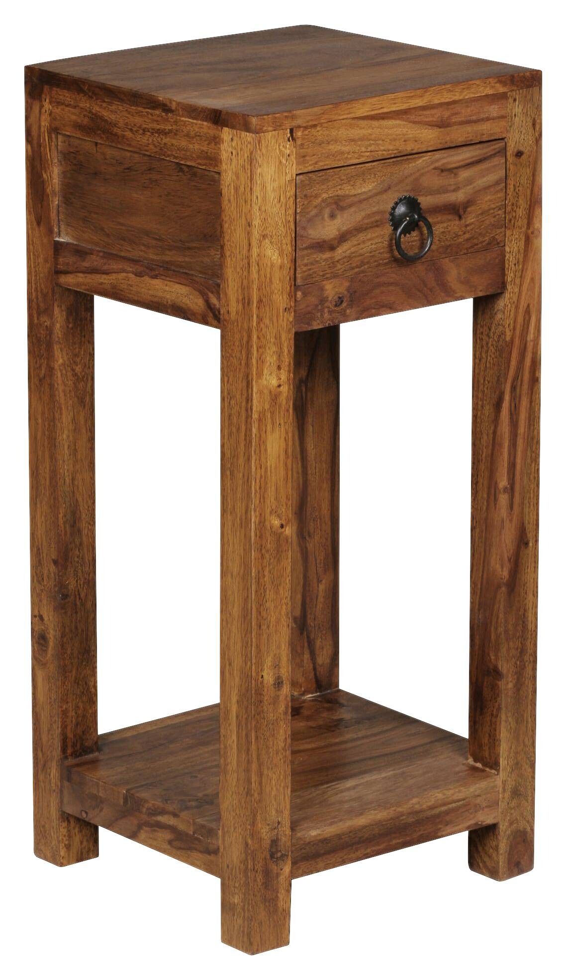 Telefontisch natur Echtholz B/H/T: ca. 30x68x30 cm