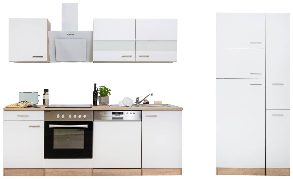 Respekta Küchenblock Economy weiß B/H/T: ca. 310x200x60 cm