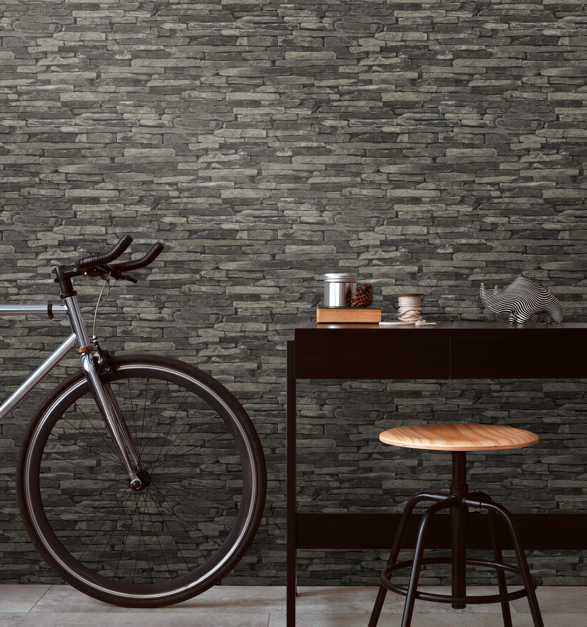 A.S.Creation Vliestapete schwarz B/H/D: ca. 53x1005x9 cm