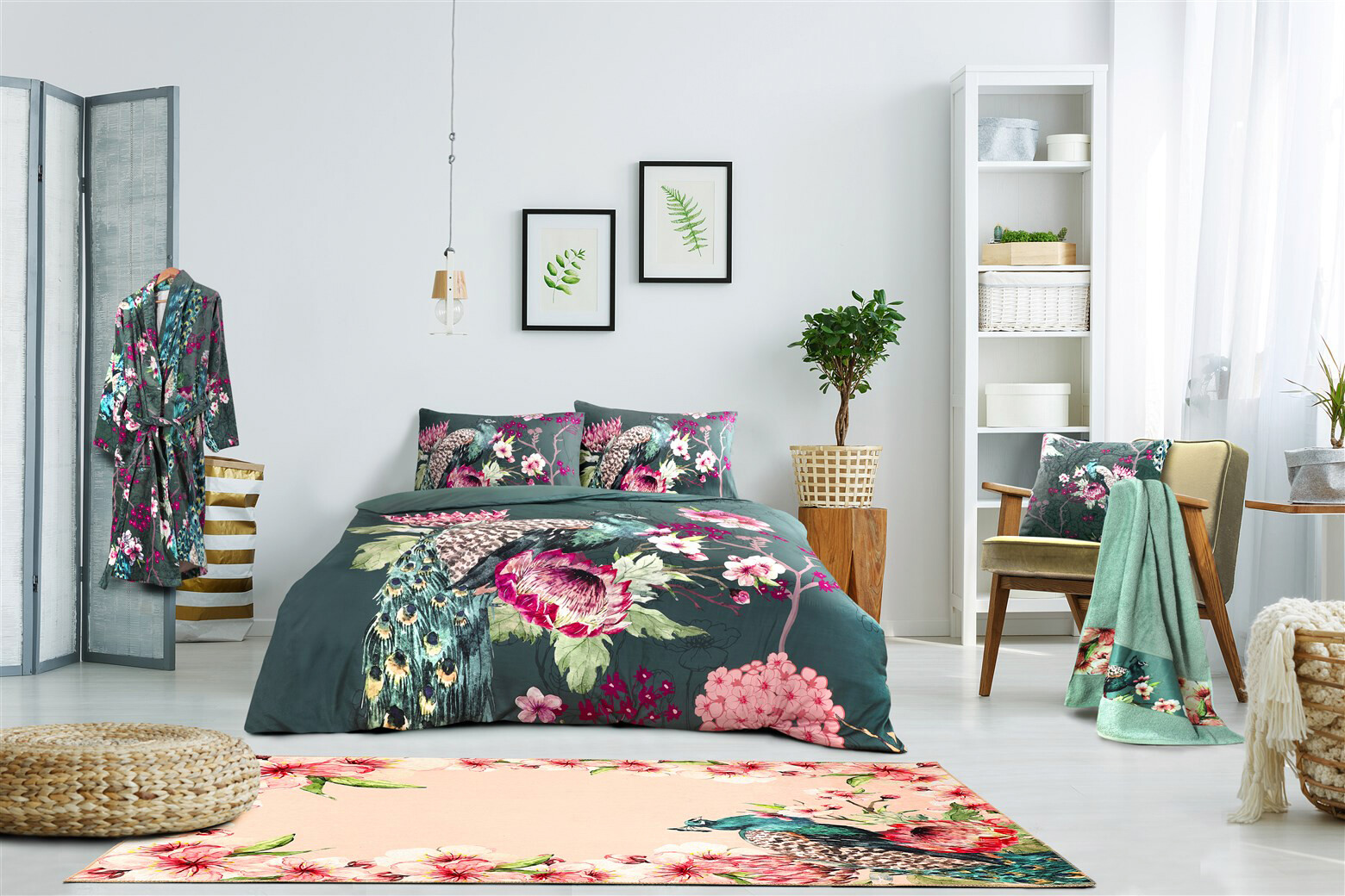 Kenda Sand Flachgewebeteppich Blossom 125 creme B/L: ca. 80x150 cm