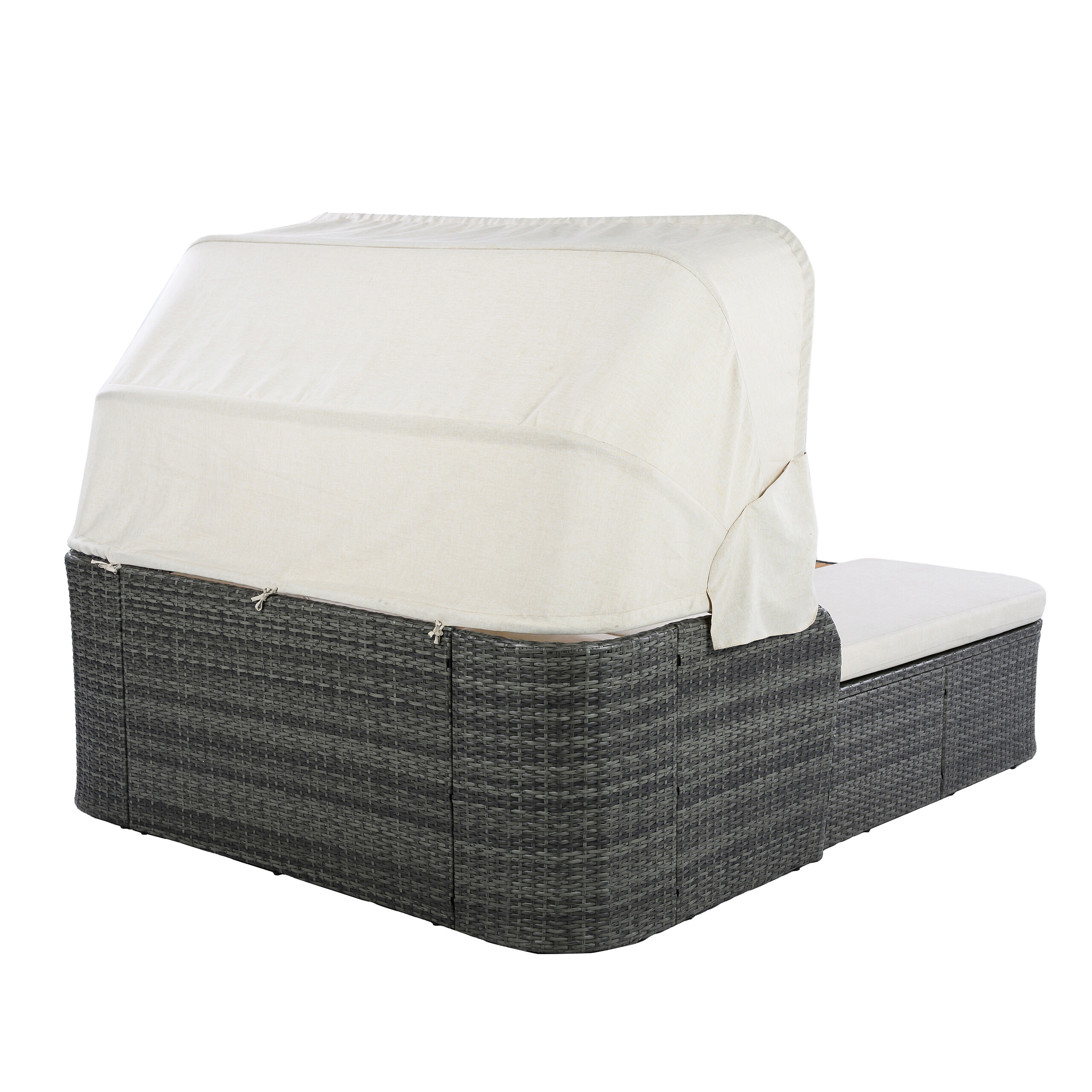 POCOline Gartenliege beige Stahl