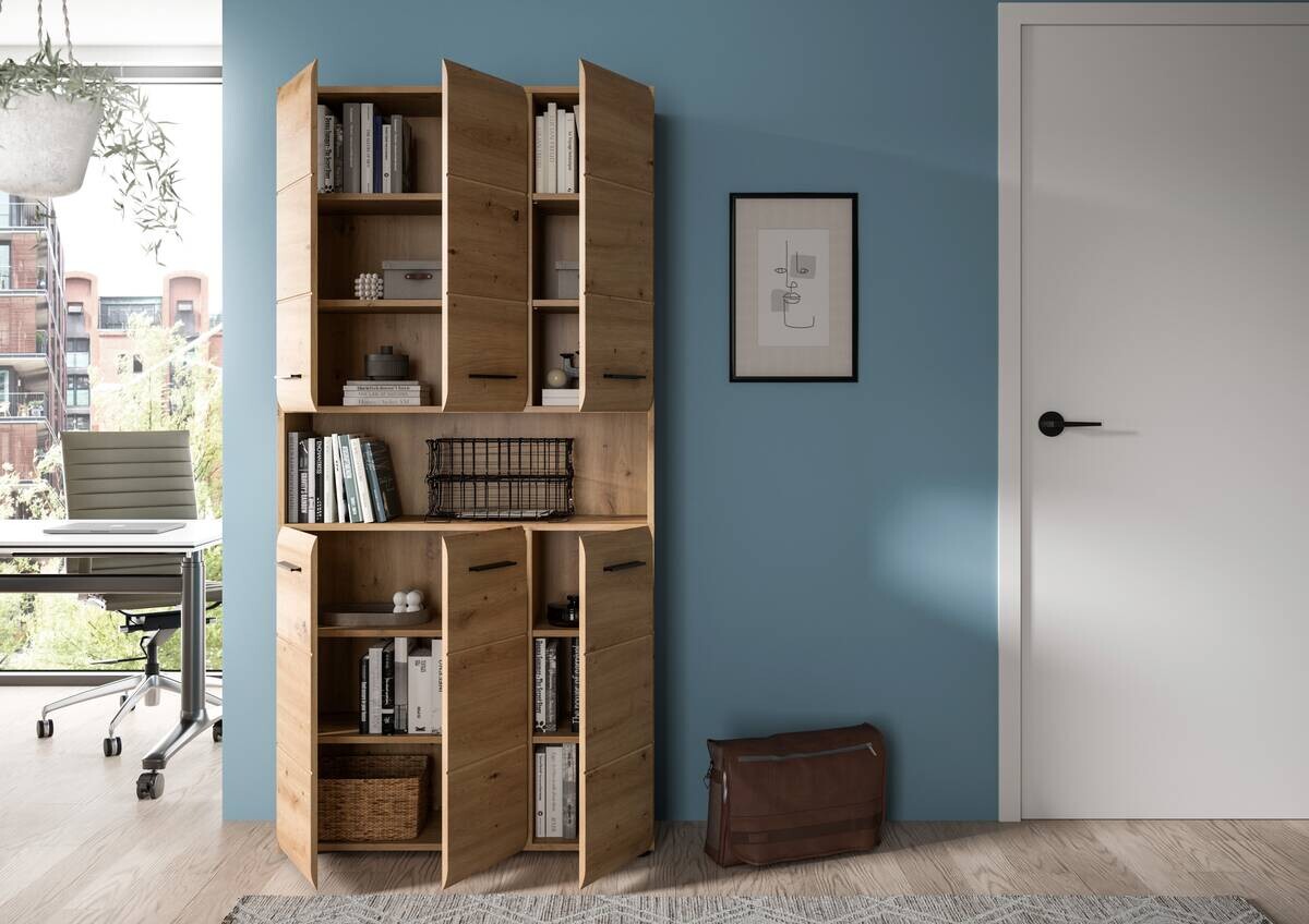 Mehrzweckschrank Ice Artisan Oak Nachbildung B/H/T: ca. 90x185x30 cm