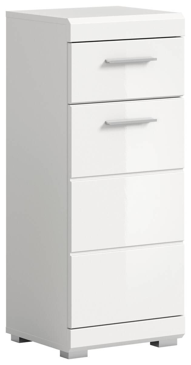 Schrank Scout weiß weiß Hochglanz B/H/T: ca. 37x88x31 cm