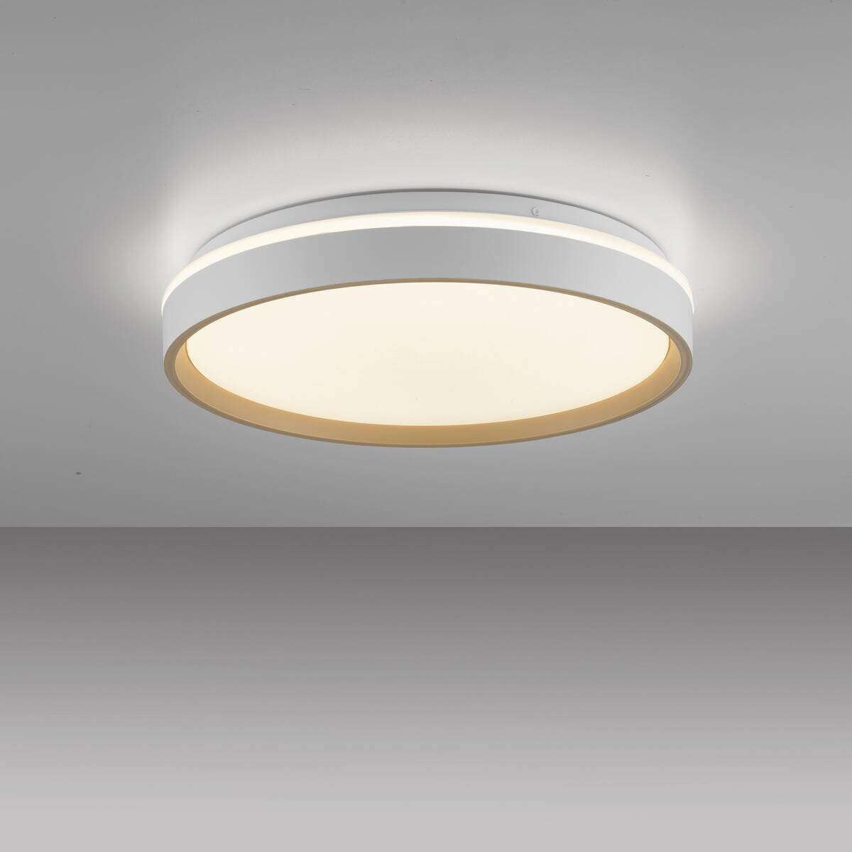 Just Light LED-Deckenleuchte Mio sand B/H/L: ca. 38,5x7,5x38,5 cm