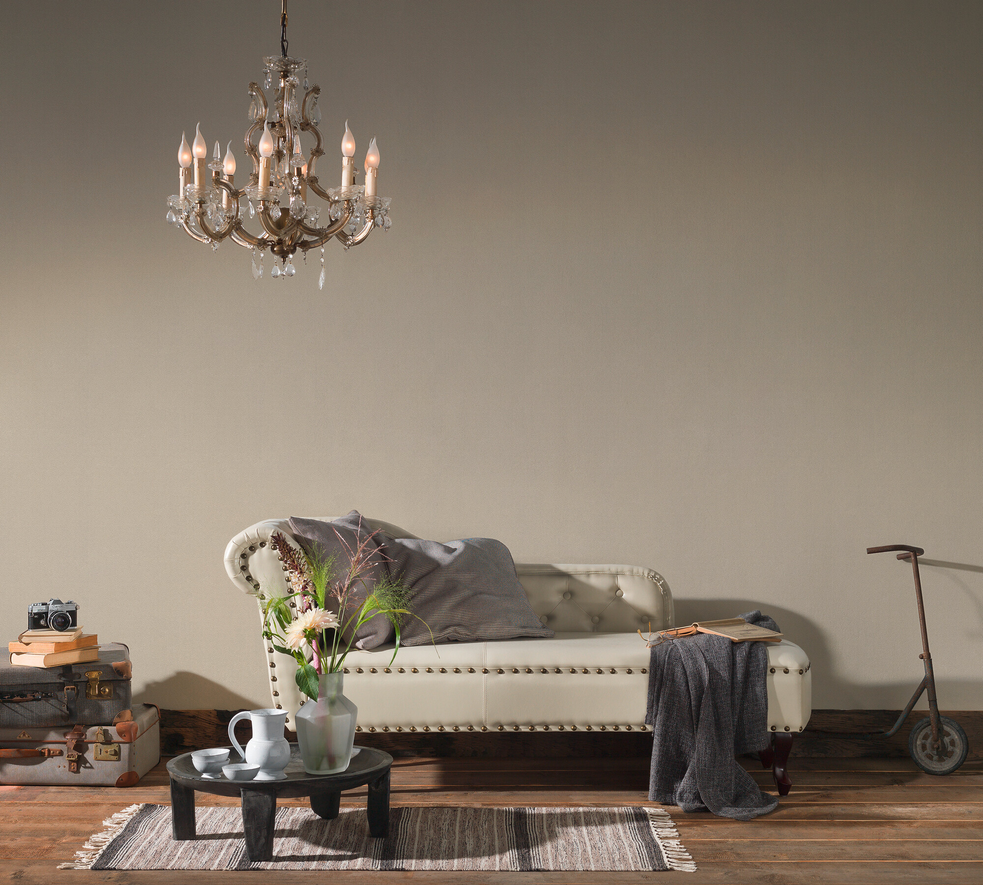 A.S.Creation Vliestapete beige B/H/D: ca. 53x1005x9,5 cm