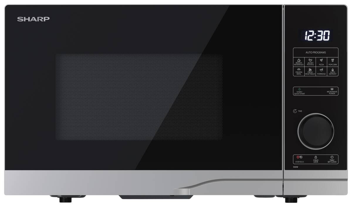 Sharp Mikrowelle YC-PS254AE-S silber Glas B/H/T: ca. 48,3x28,1x40,3 cm