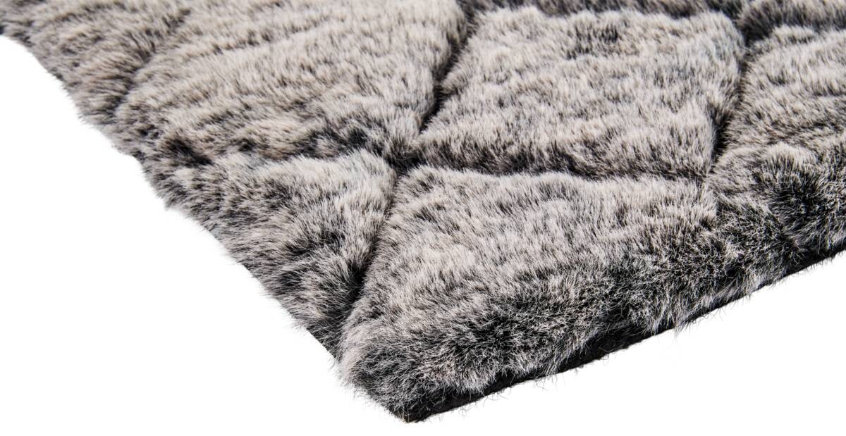 Teppich Vichy Silbergrau B/L: ca. 160x230 cm