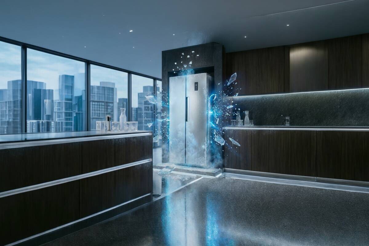 POCOline Side-by-Side SBS 179-444 ESID silber B/H/T: ca. 83x179x61 cm