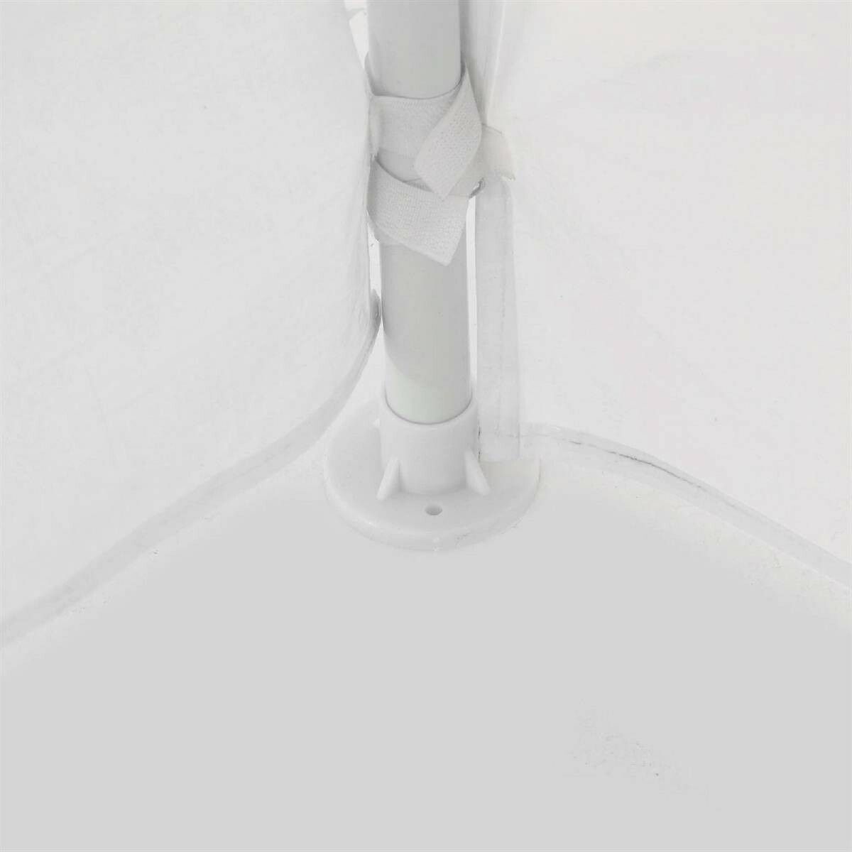 VCM Pavillon weiß Polyester-Mischgewebe B/H/L: ca. 300x187x300 cm