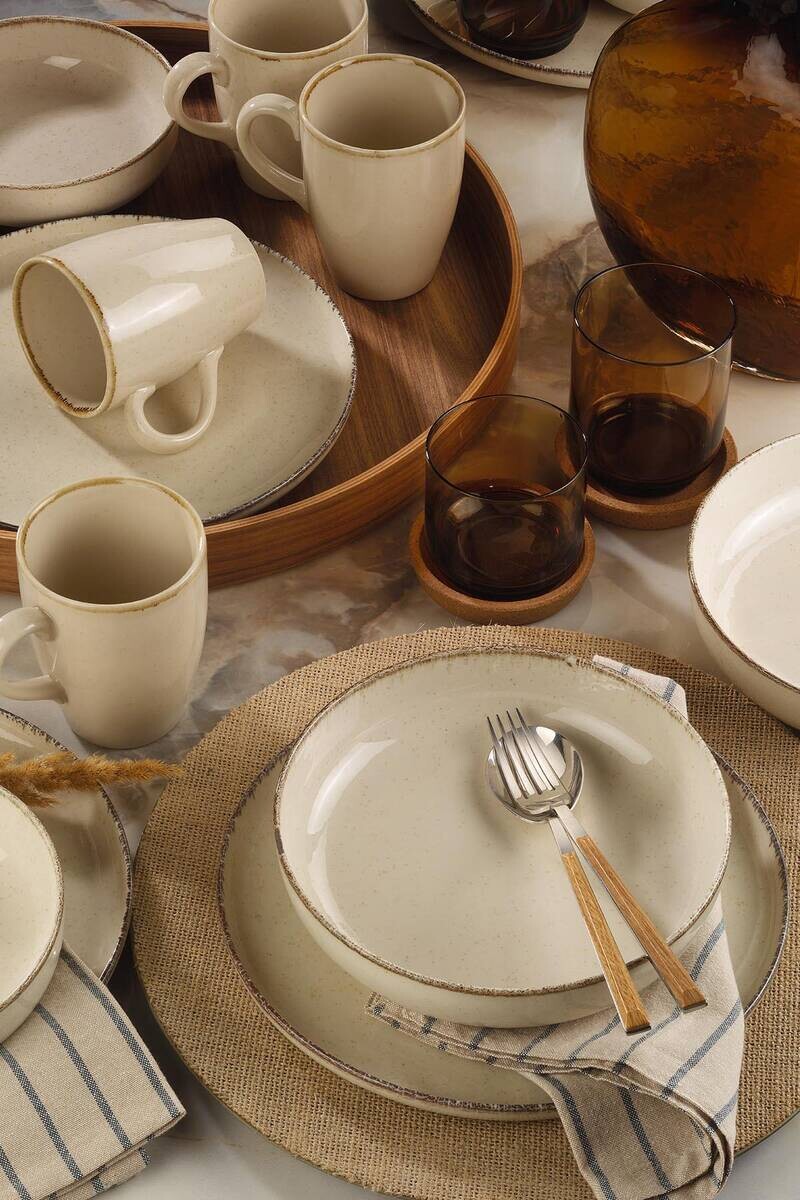 HermiaConcept Tafelservice Dirk creme Porzellan 16 tlg.