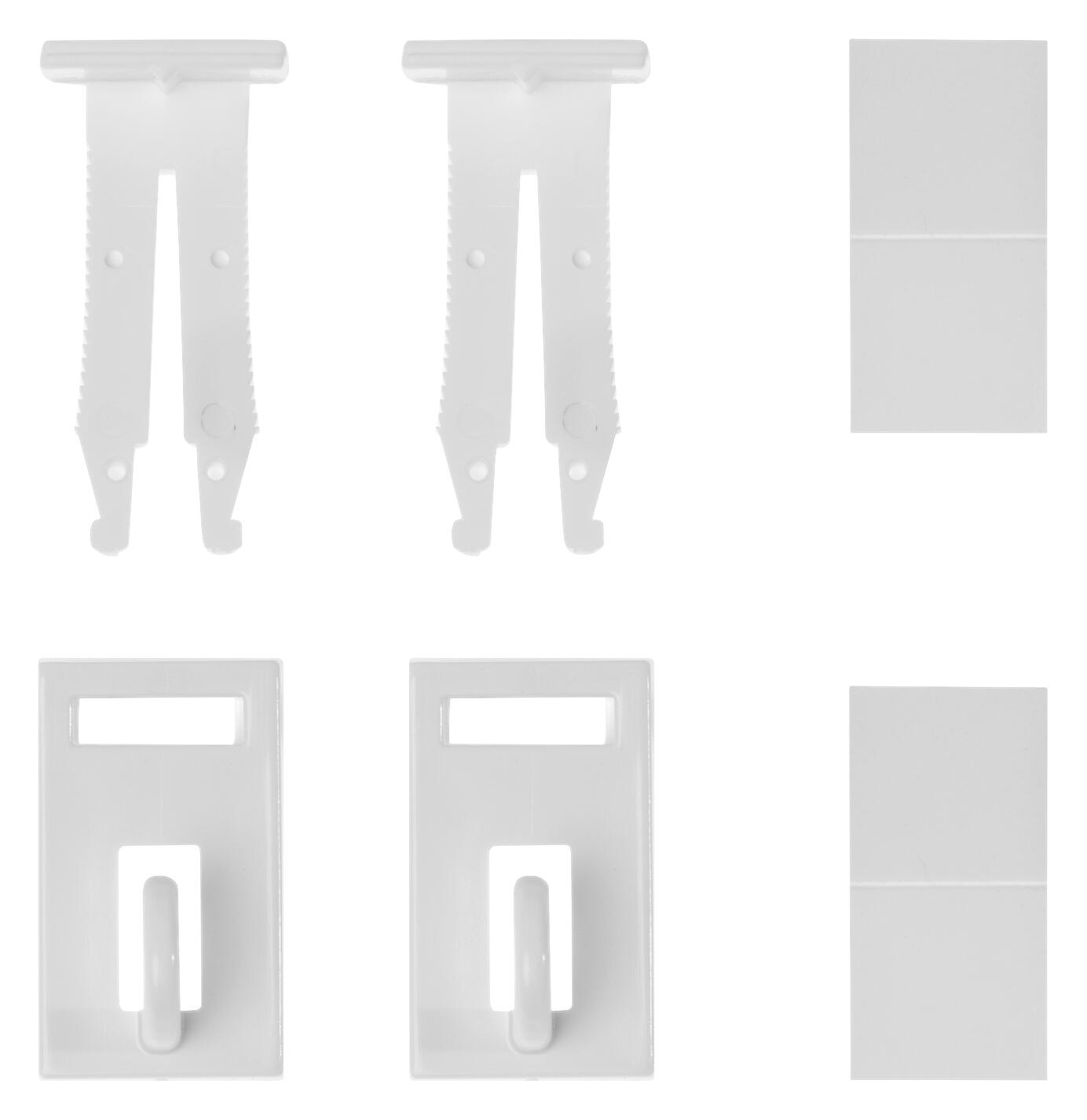 LICHTBLICK Fensterhaken für Dekoration weiß 2 Packstücke