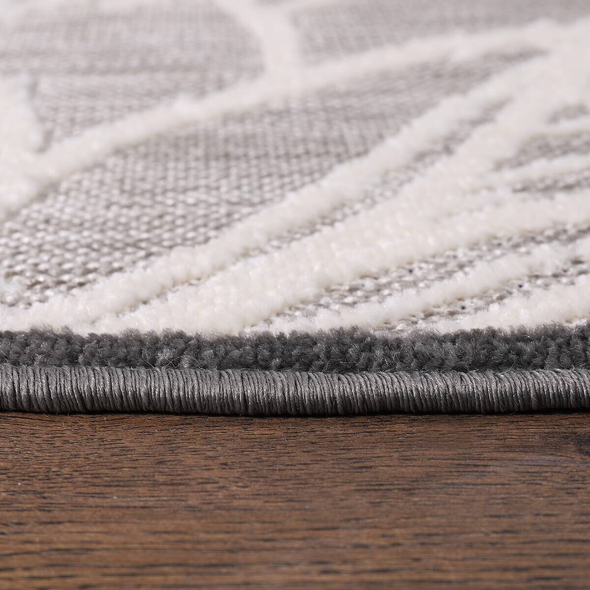 Sanat Outdoorteppich FLORAL grau B/L: ca. 120x120 cm