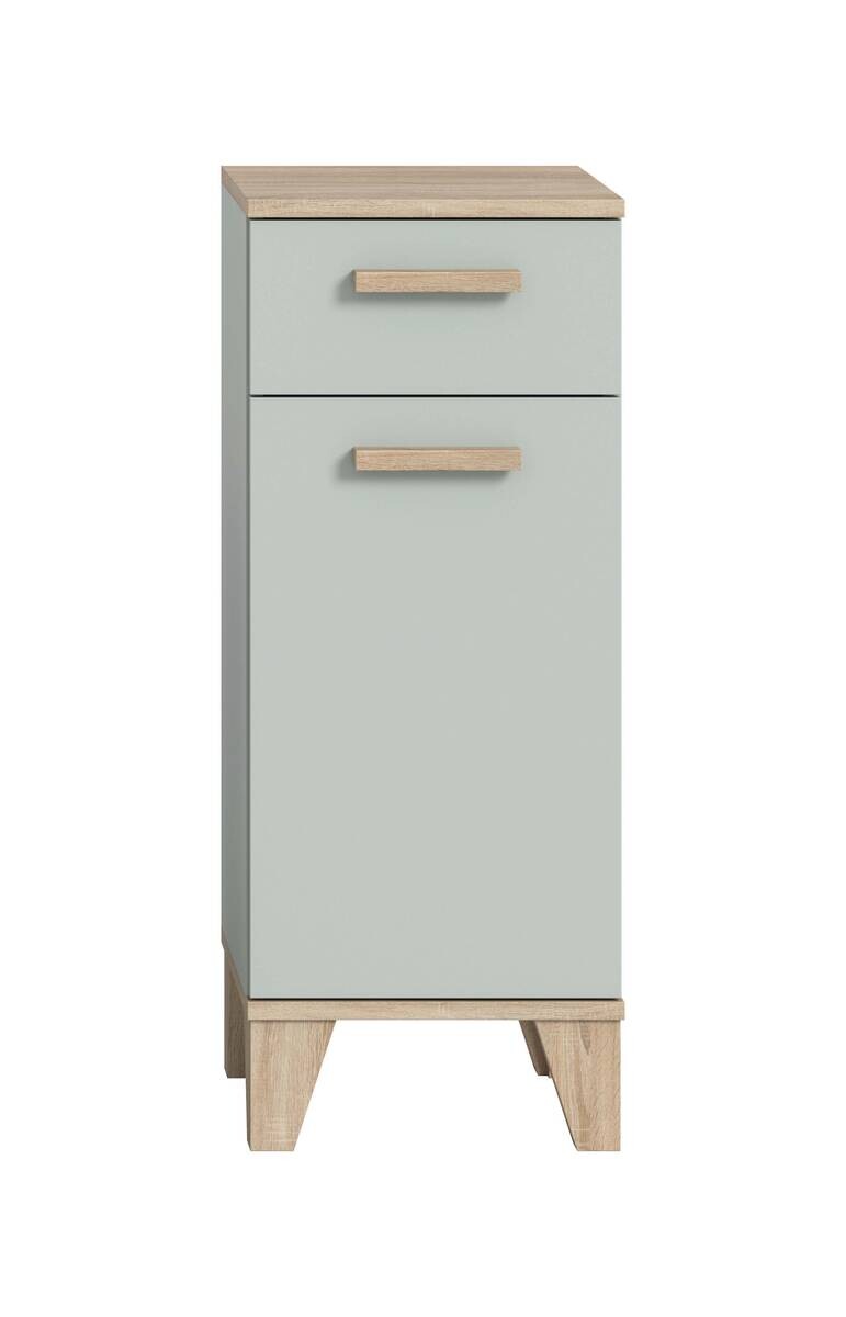 Badkommode STAR hellgrün Eiche hell Nachbildung B/H/T: ca. 34x87x31 cm