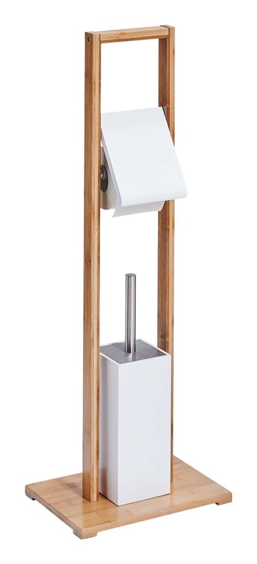 Zeller WC-Garnitur weiß natur Bambus