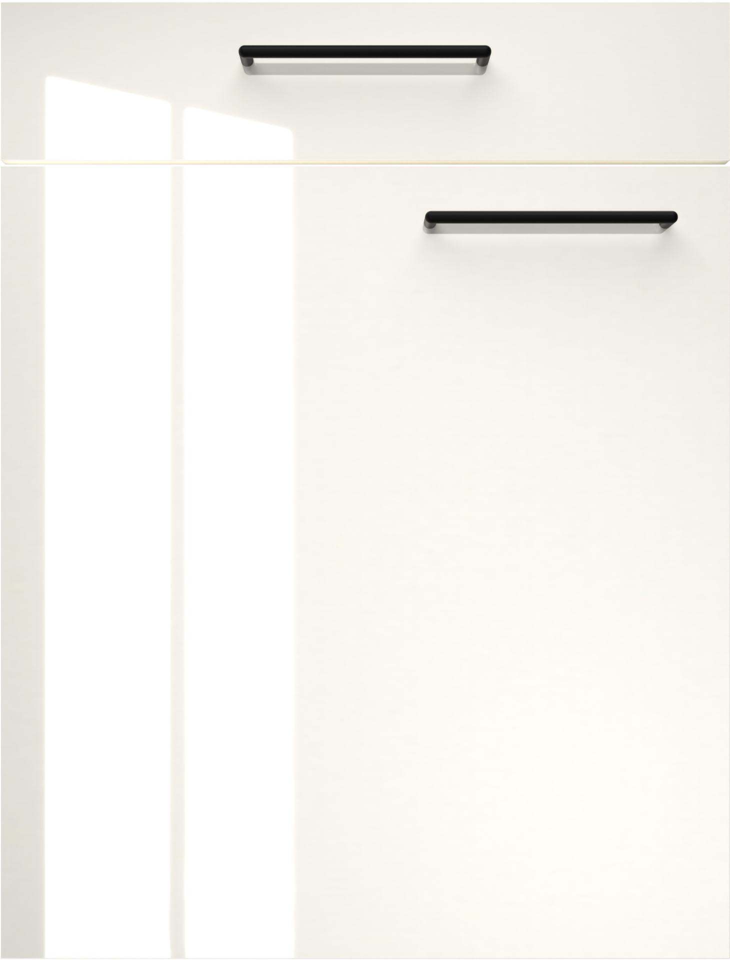 artego Küchenblock Eco Graphit Lack Hochglanz Toffee Sherwood matt Nachbildung B/T: ca. 300x60 cm