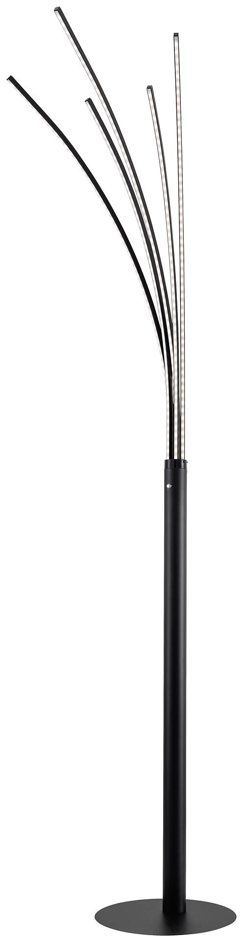 POCOline Stehleuchte Palmier schwarz Alu Metall H: ca. 180 cm 5 Brennstellen