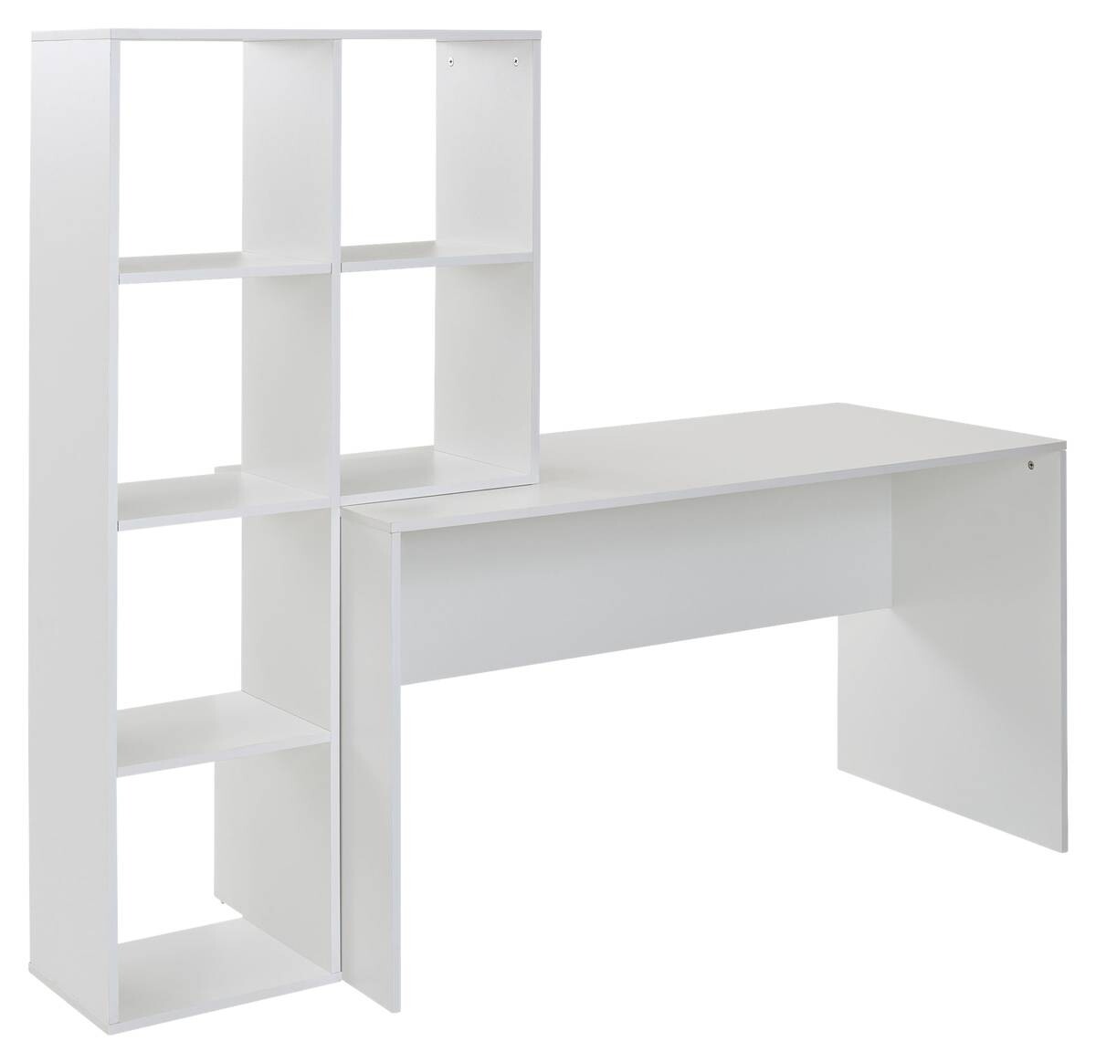 Schreibtisch weiß B/H/T: ca. 170x143,5x59 cm