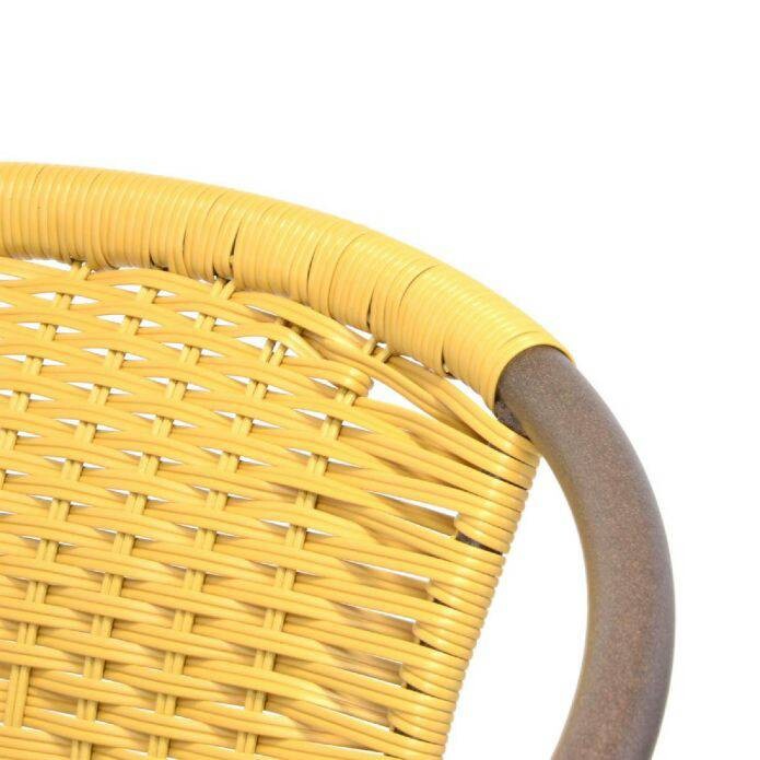 VCM Gartensitzgruppe braun Stahl B/H/T: ca. 53x73x60 cm