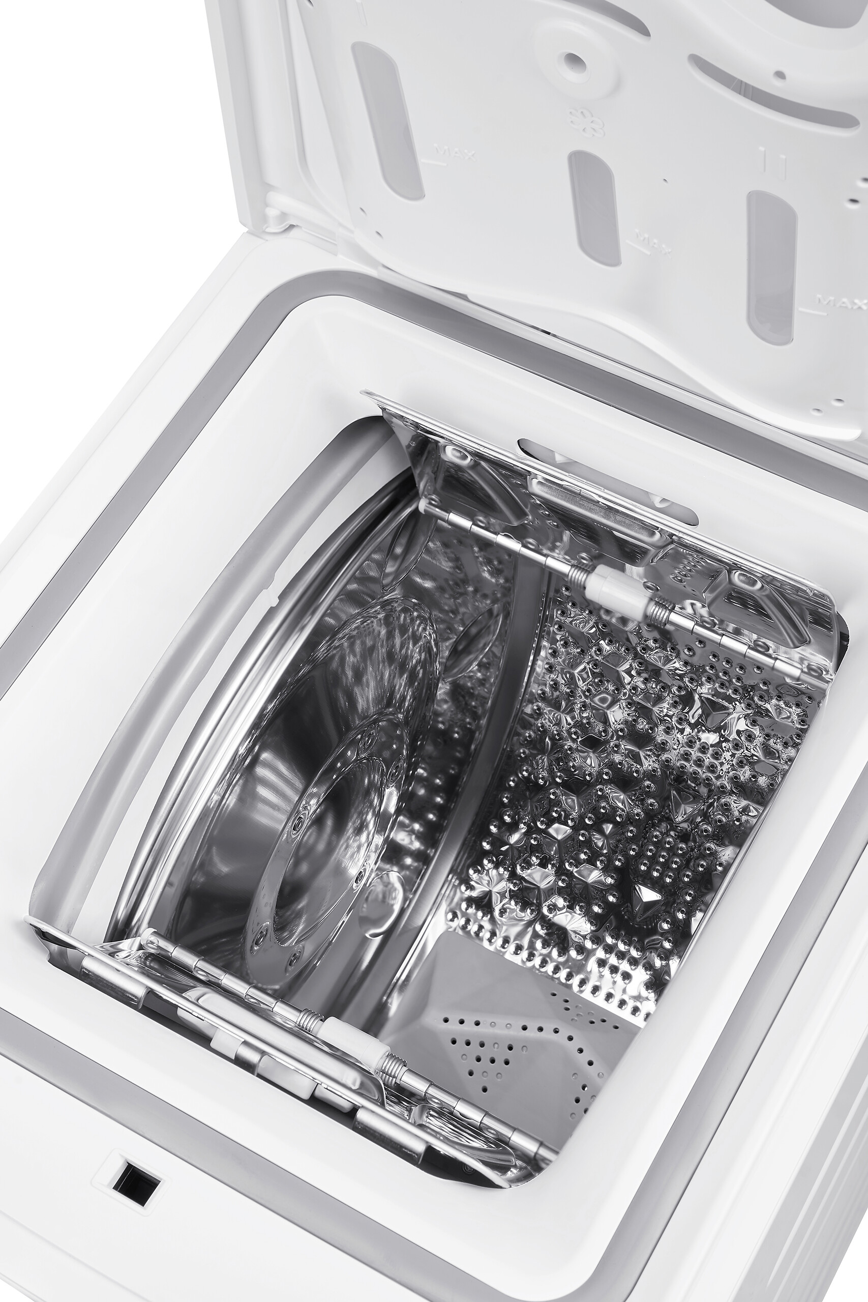 POCOline Waschmaschine-Toploader WV75AW13 weiß B/H/T: ca. 40x87,5x61 cm ca. 7,5 kg